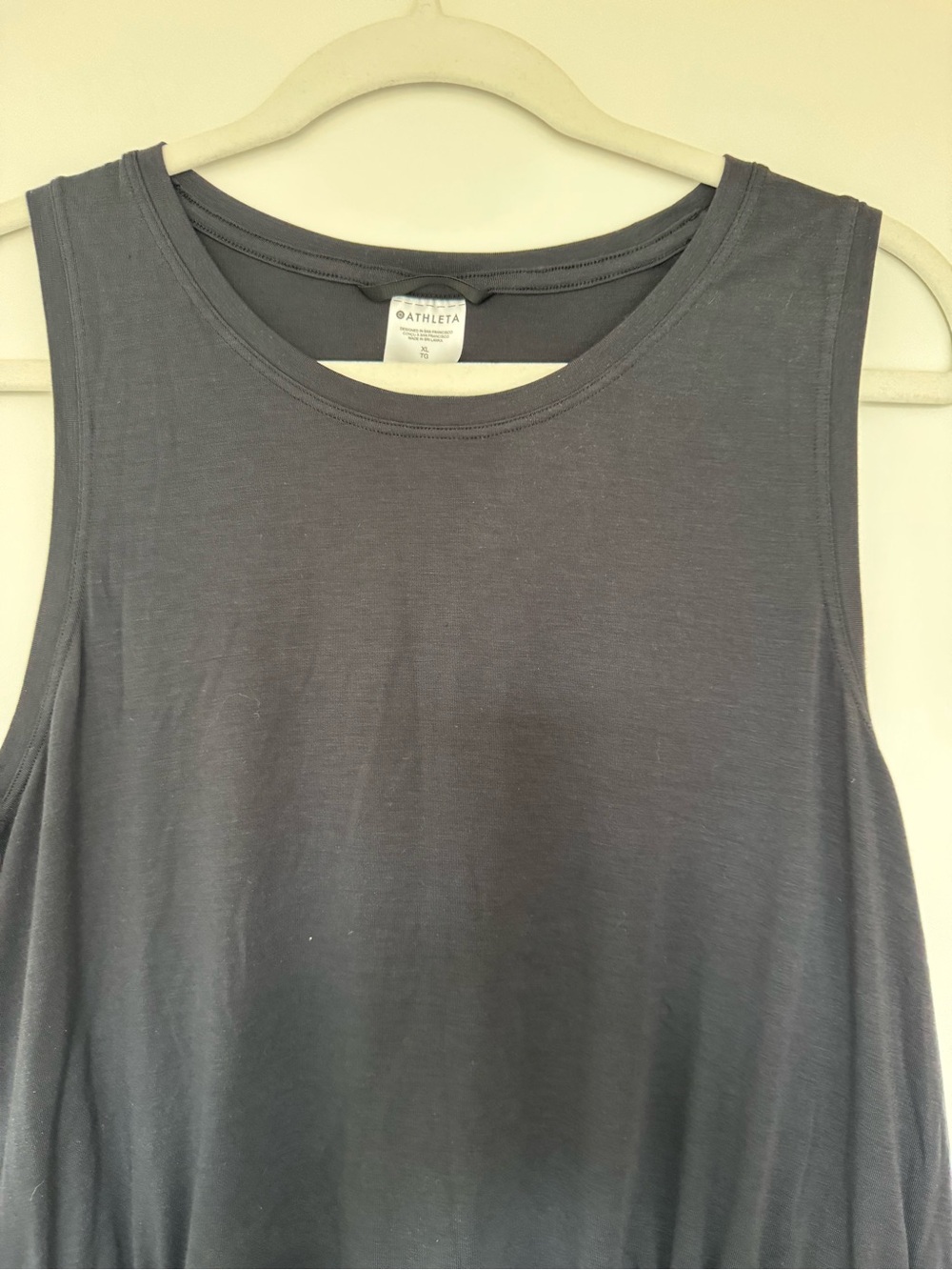 Athleta Charcoal Gray Sleeveless Tank